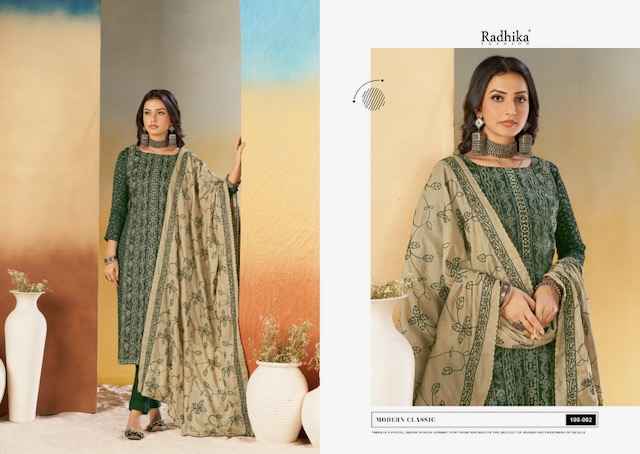 Radhika Fashion Azara Black Berry Vol 16 Cotton Dress Material 4 pcs Catalogue