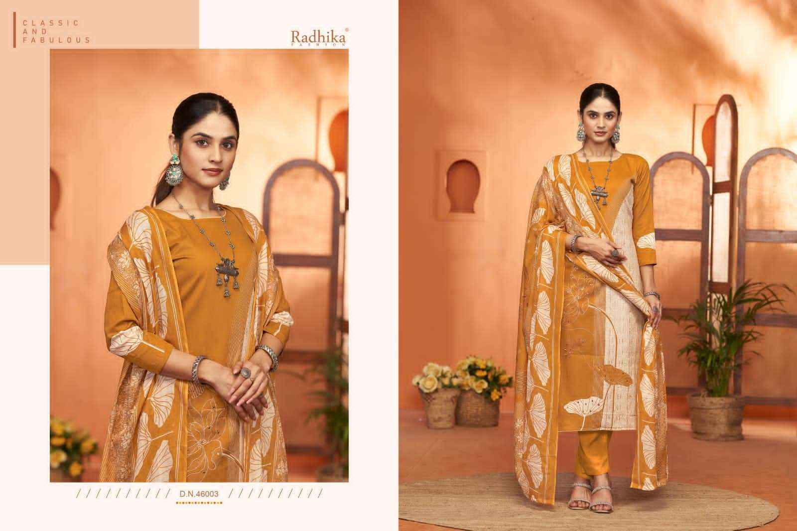Radhika Fashion Azara Noori Lawn Cotton Dress Material (4 pcs Catalogue)