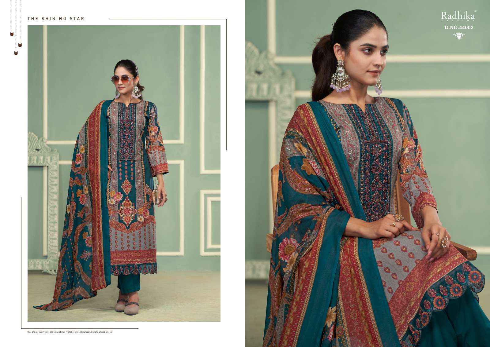 Radhika Fashion Azara Nushrat Vol 2 Cambric Cotton Dress Material 2 pcs Catalogue