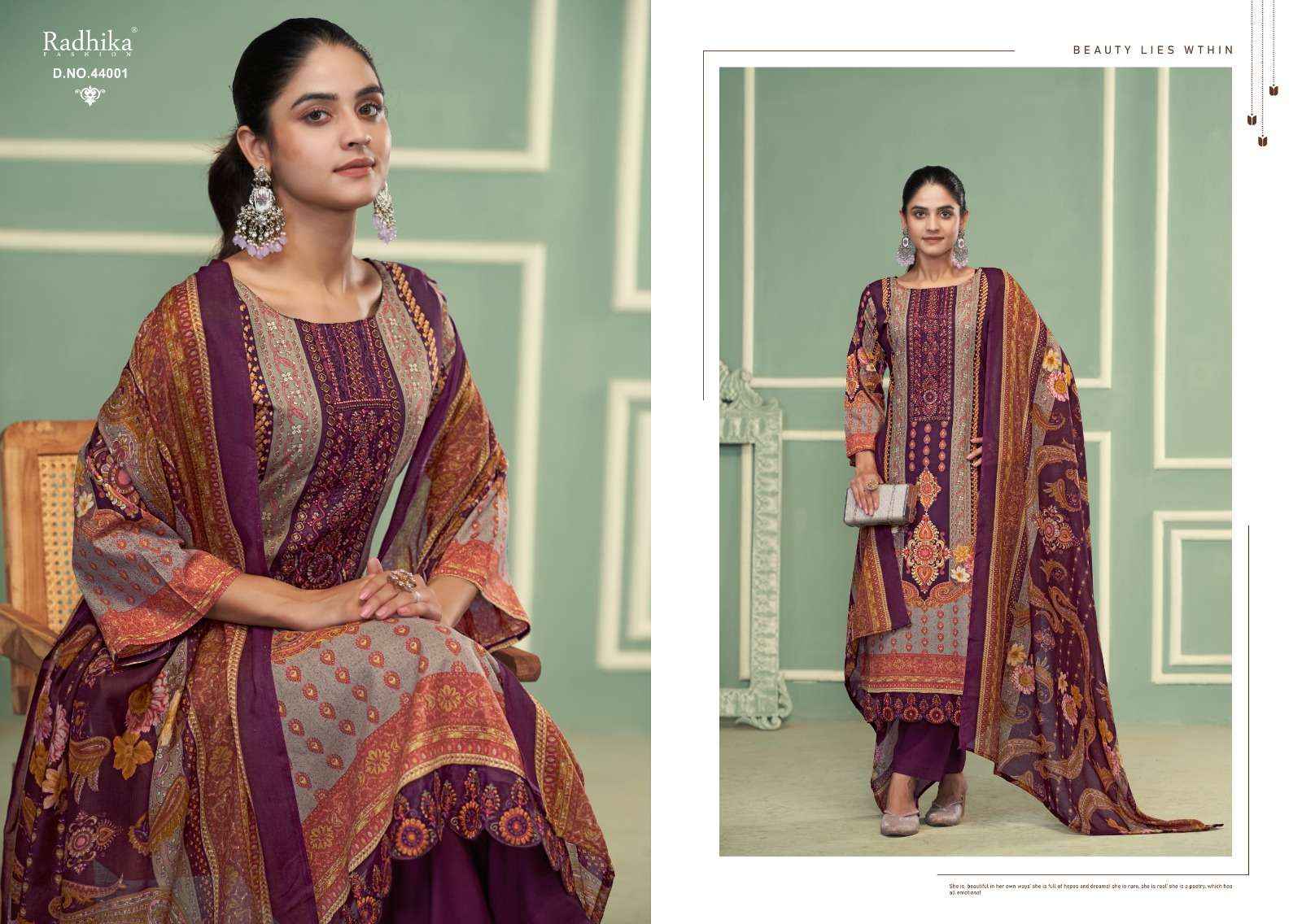 Radhika Fashion Azara Nushrat Vol 2 Cambric Cotton Dress Material 2 pcs Catalogue