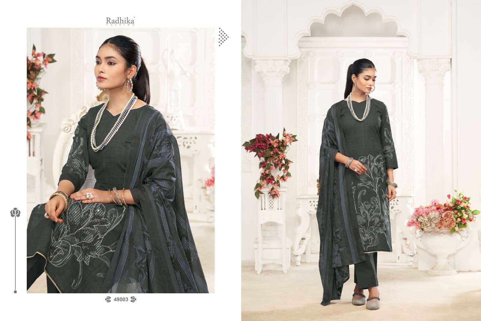 Radhika Fashion Azara Saloni Lawn Cotton Dress Material (4 pcs Catalogue)