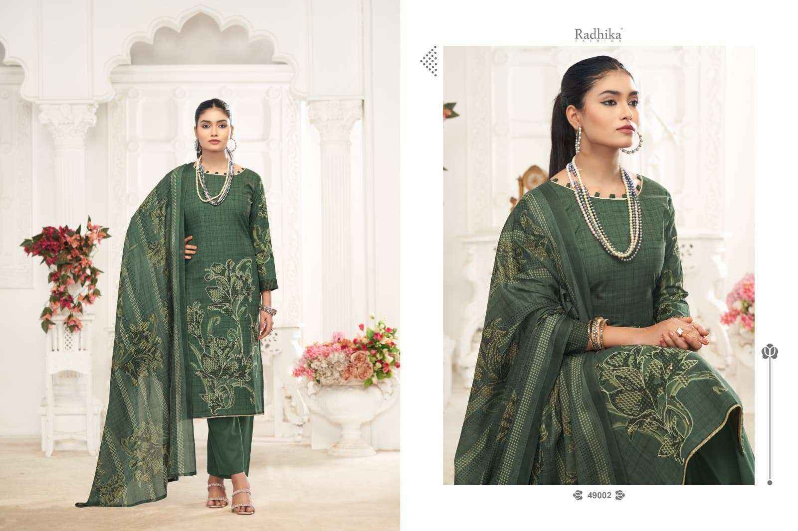 Radhika Fashion Azara Saloni Lawn Cotton Dress Material (4 pcs Catalogue)