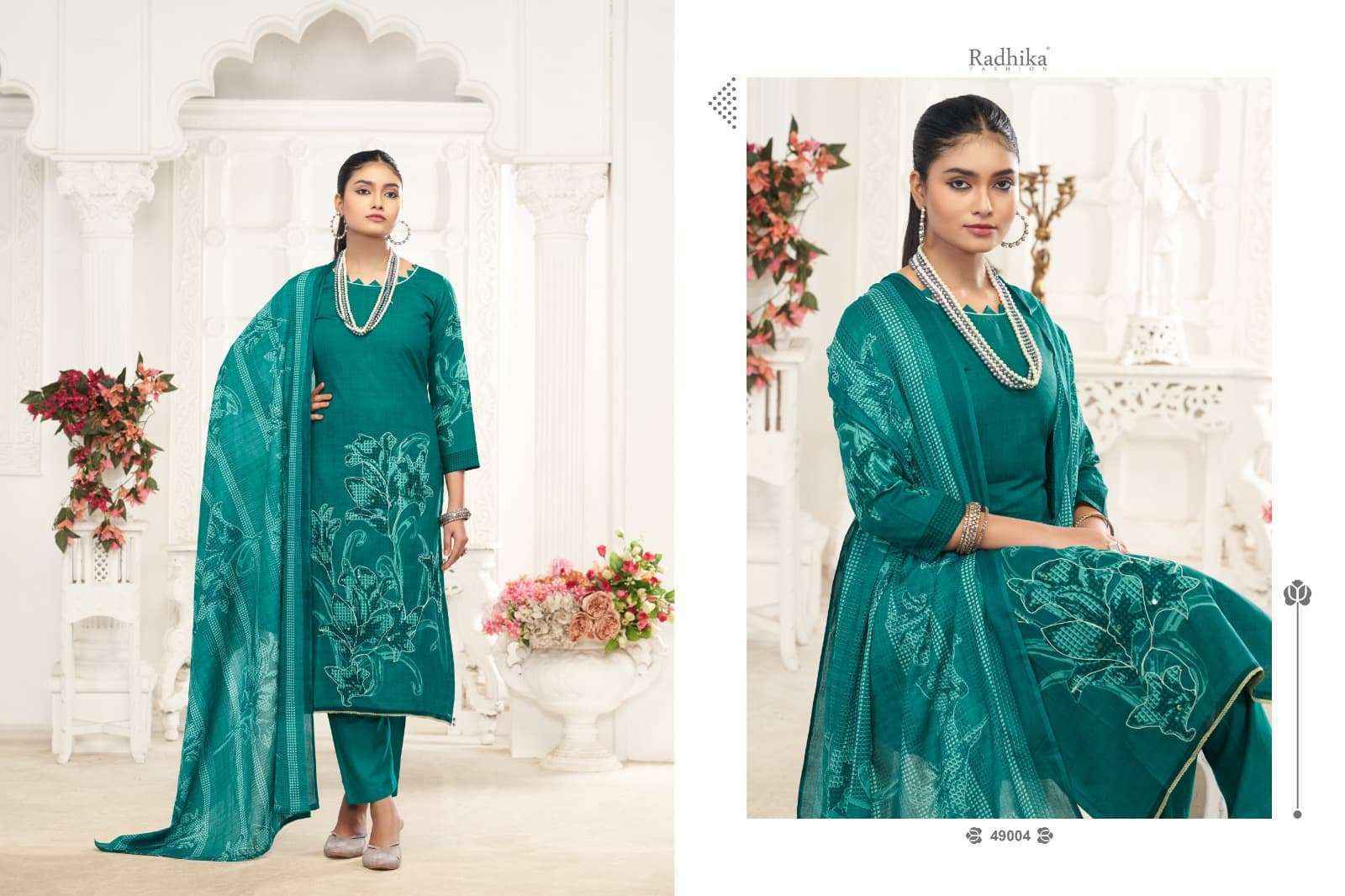 Radhika Fashion Azara Saloni Lawn Cotton Dress Material (4 pcs Catalogue)
