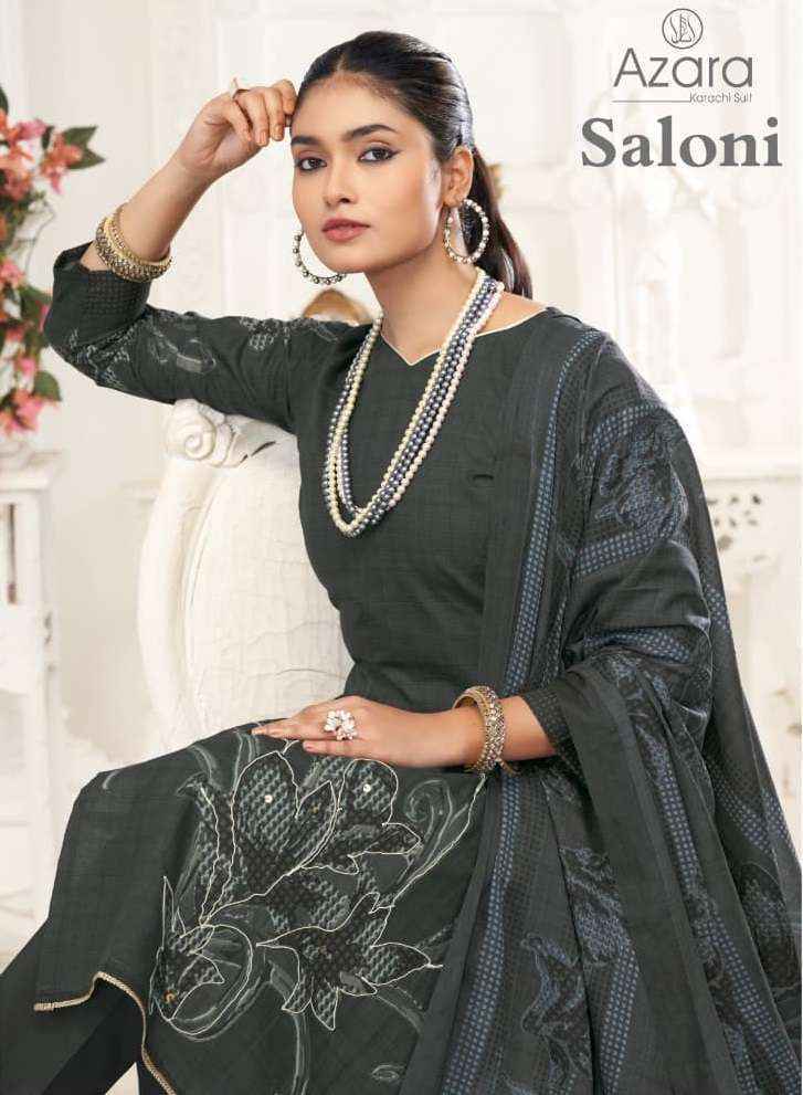 Radhika Fashion Azara Saloni Lawn Cotton Dress Material (4 pcs Catalogue)