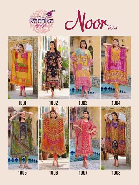 Radhika Lifestyle Noor Vol-1 Viscouse Rayon Readymade Suit (8 pcs Catalogue)