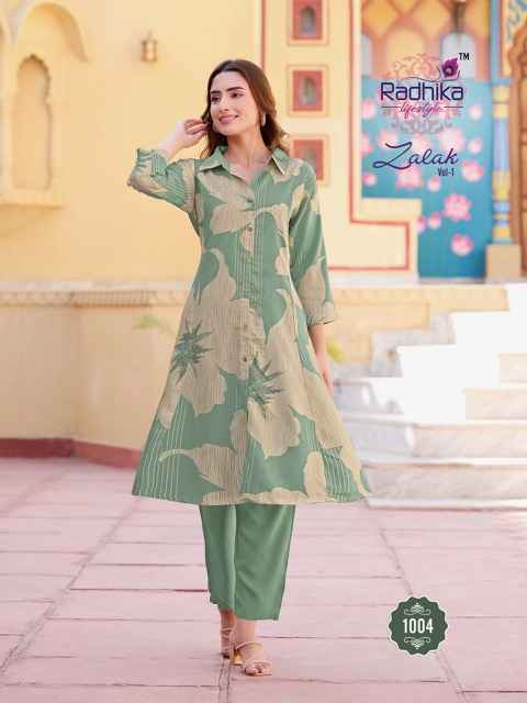 Radhika Lifestyle Zalak Vol-1 Rayon Co ord Set (6 pcs Catalogue)