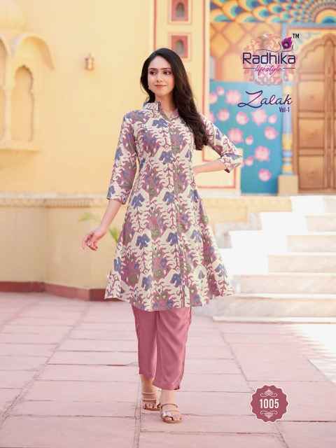 Radhika Lifestyle Zalak Vol-1 Rayon Co ord Set (6 pcs Catalogue)