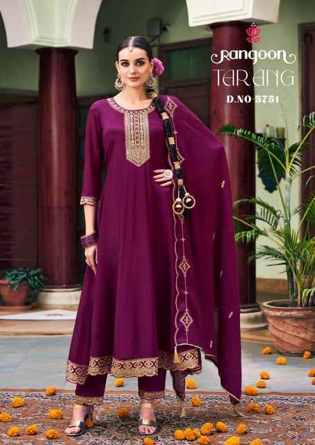 Rangoon Tarang Chinon Readymade Suit (4 pcs Catalogue)