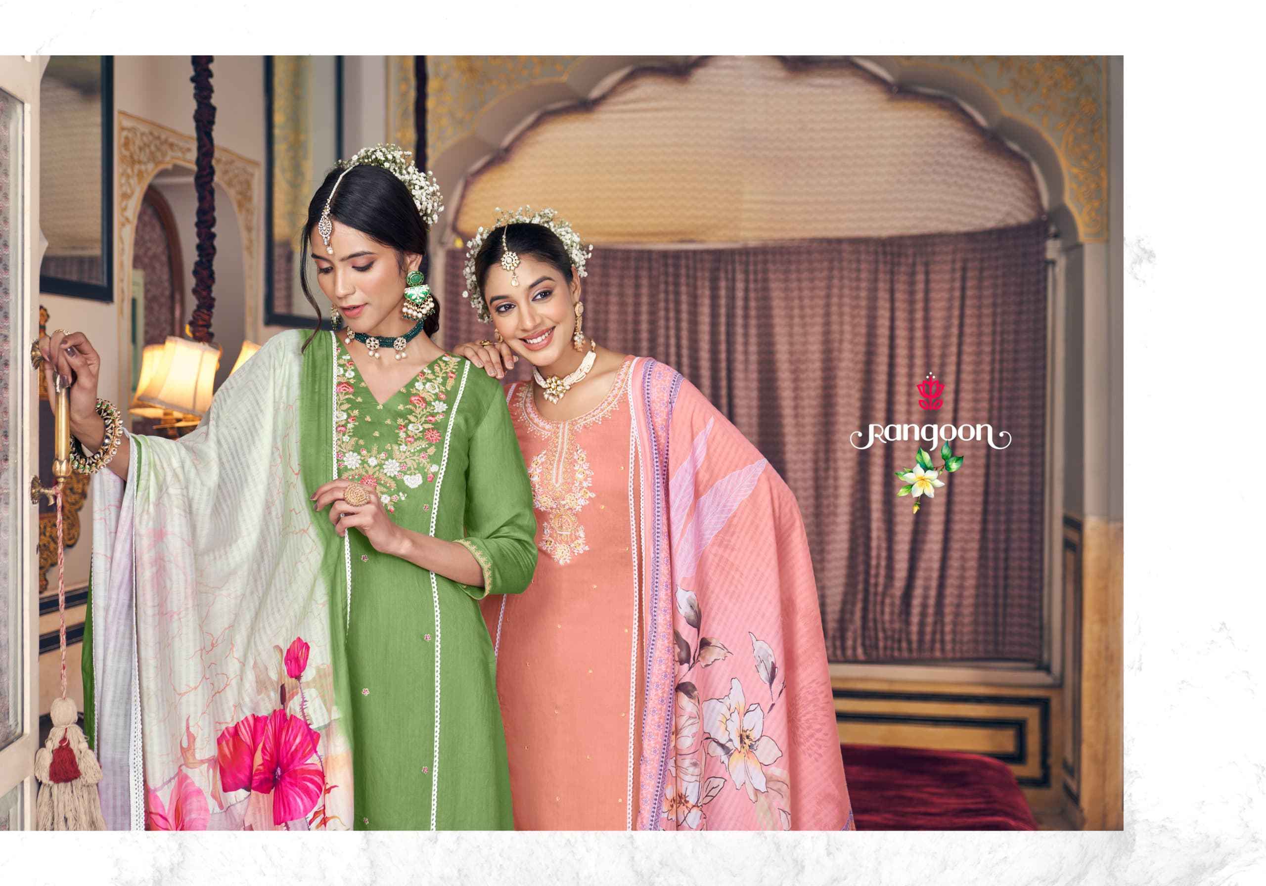 Rangoon Vasant Viscouse Kurti Combo 4 pcs Catalogue