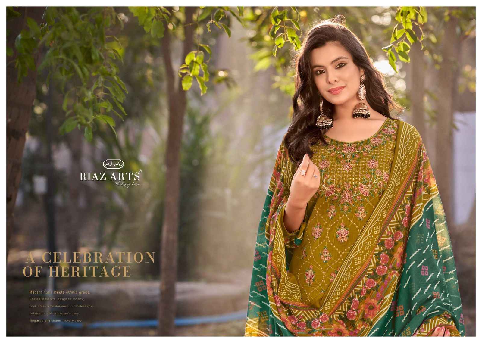 Riaz Arts Elan Vol 2 Karachi Lawn Dress Material 6 pcs Catalogue