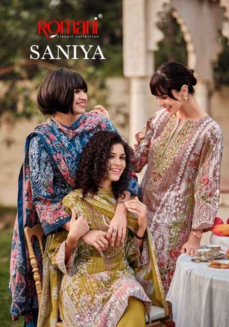 Romani Saniya Soft Cotton Dress Material 8 pcs Catalogue