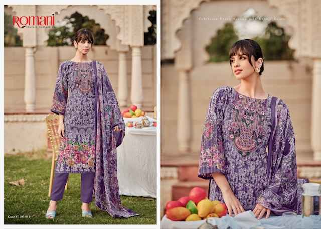 Romani Saniya Soft Cotton Dress Material 8 pcs Catalogue