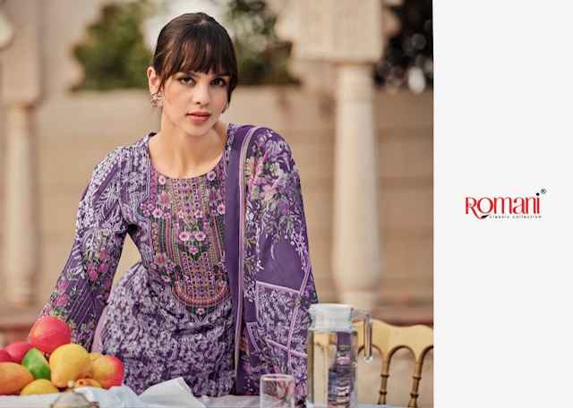Romani Saniya Soft Cotton Dress Material 8 pcs Catalogue