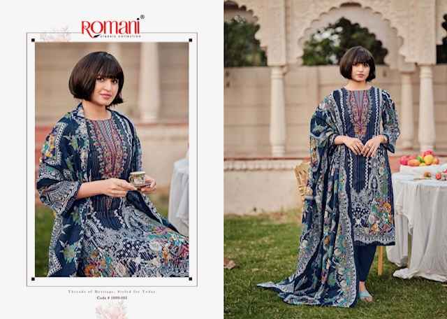 Romani Saniya Soft Cotton Dress Material 8 pcs Catalogue