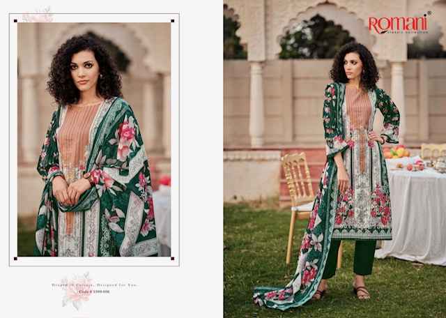 Romani Saniya Soft Cotton Dress Material 8 pcs Catalogue
