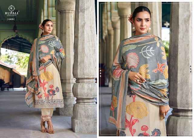 Rupali Fashion Anahira Simer Tissue Dress Material (6 pcs Catalogue)
