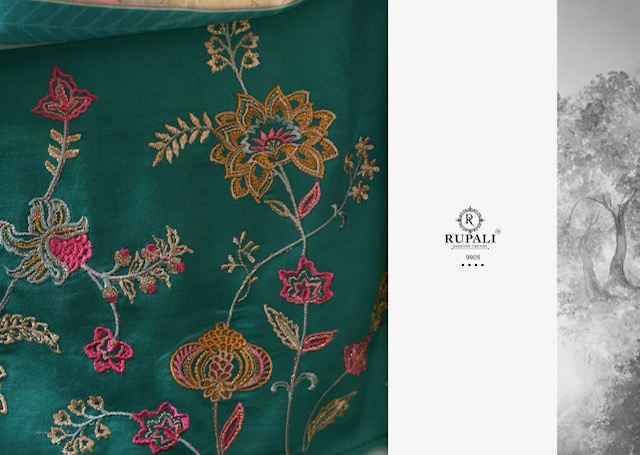 Rupali Fashion Guldasta Jam Satin Dress Material (6 pcs Catalogue)