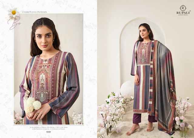 Rupali Fashion Leela Viscouse Musline Dress Material (6 pcs Catalogue)
