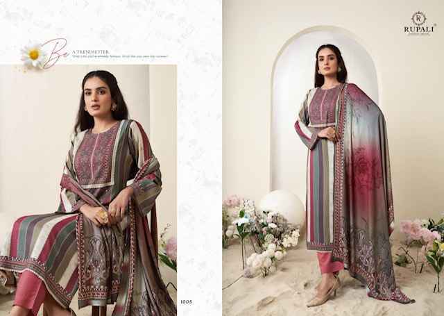 Rupali Fashion Leela Viscouse Musline Dress Material (6 pcs Catalogue)