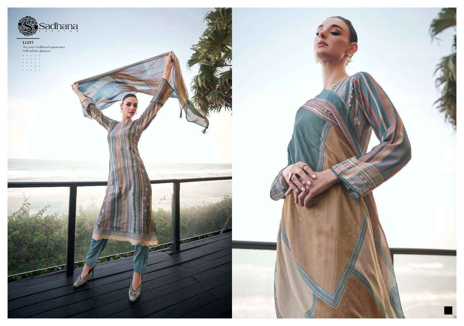 Sadhna Fashion Erika Musline Silk Dress Material (6 pcs Catalogue)