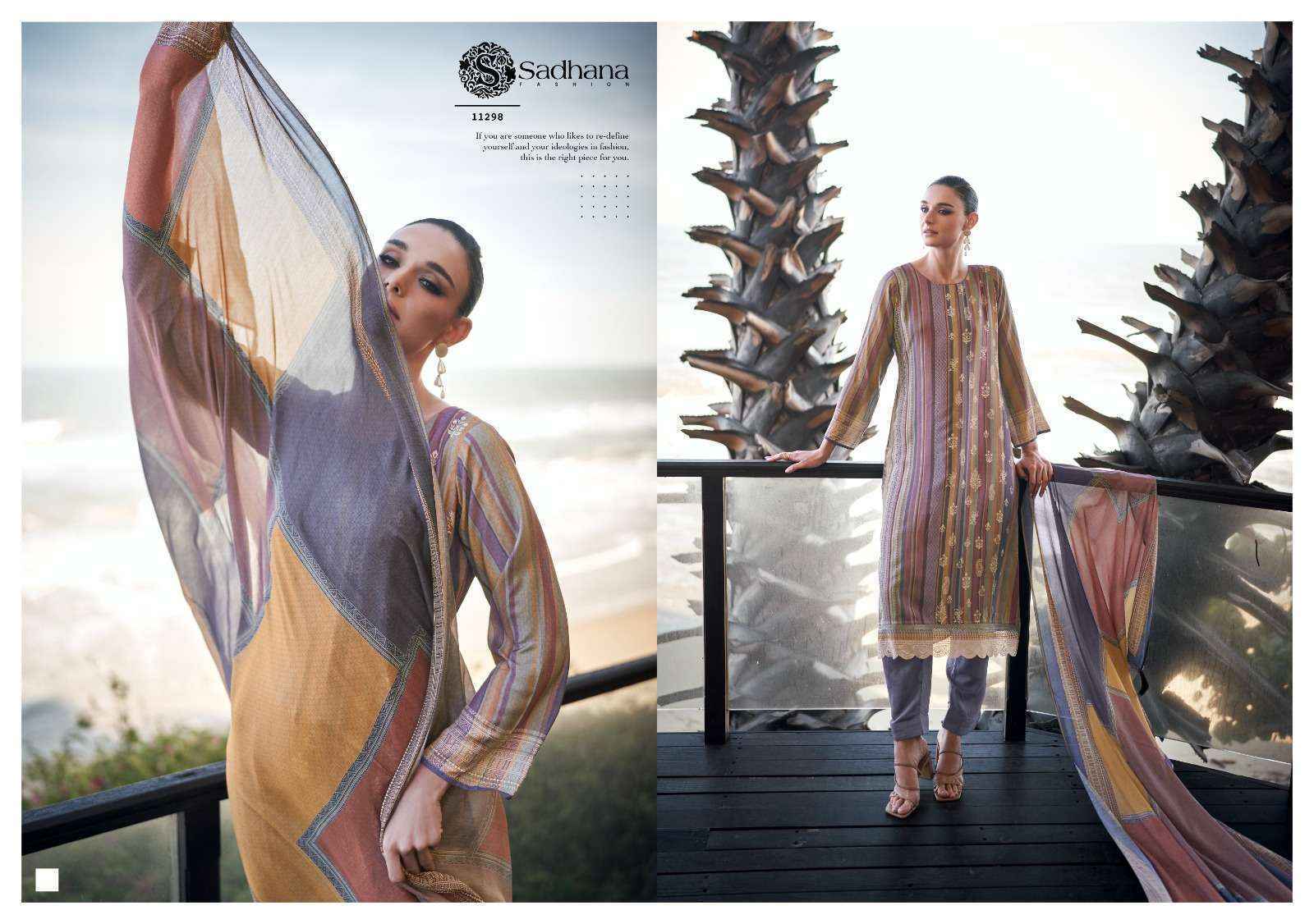 Sadhna Fashion Erika Musline Silk Dress Material (6 pcs Catalogue)