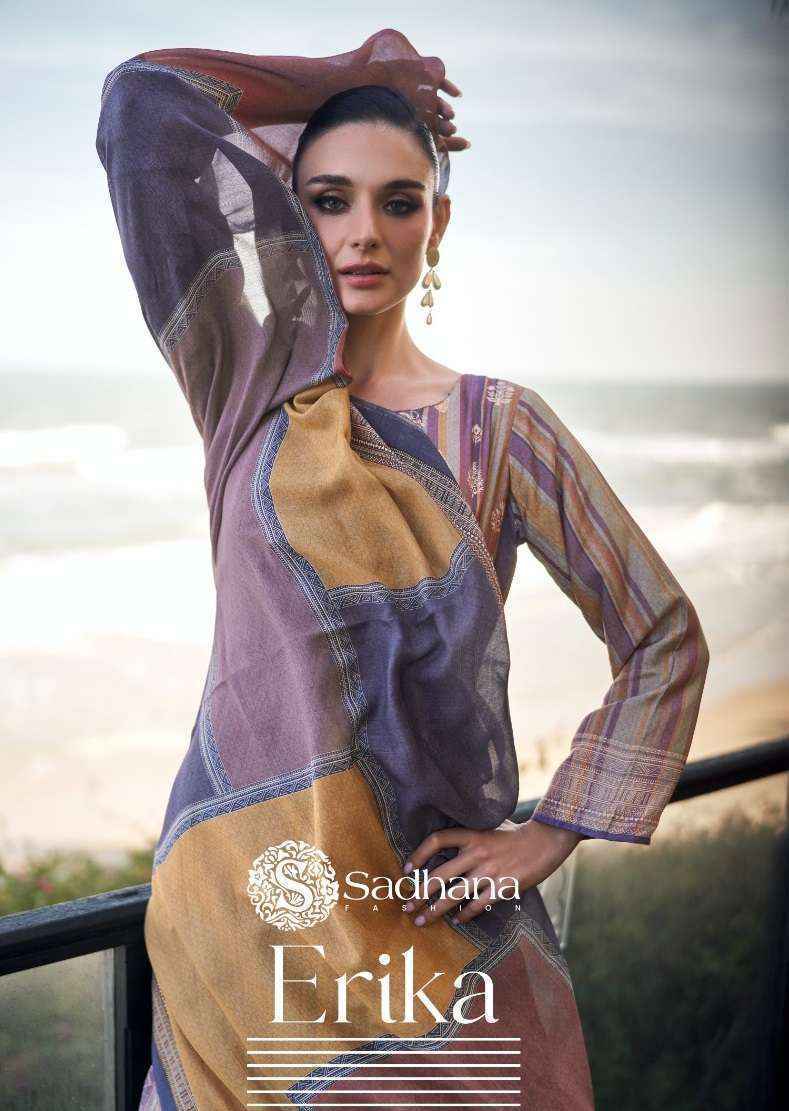 Sadhna Fashion Erika Musline Silk Dress Material (6 pcs Catalogue)