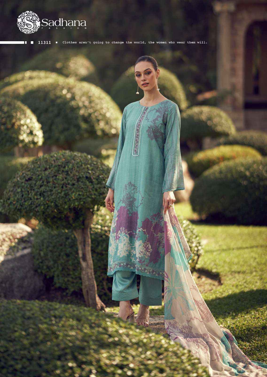Sadhna Fashion Iliana Musline Silk Dress Material (8 pcs Catalogue)