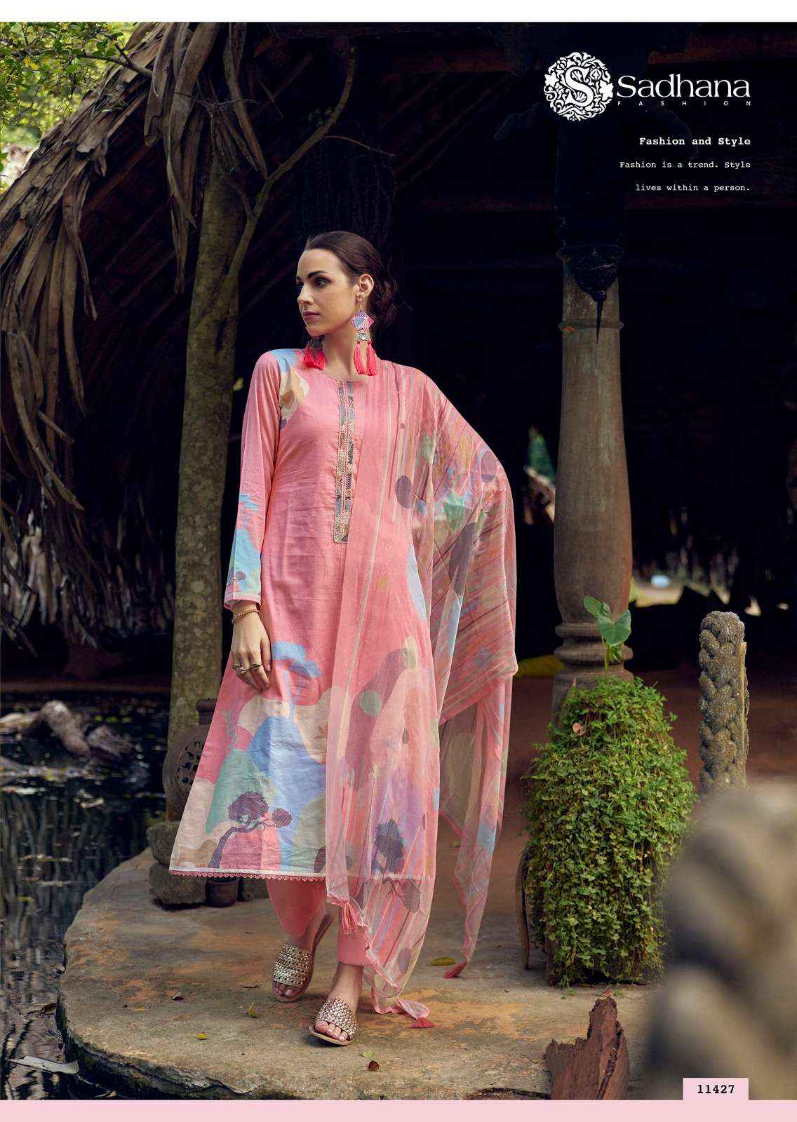 Sadhna Fashion Nasrin Lawn Cotton Dress Material 6 pcs Catalogue