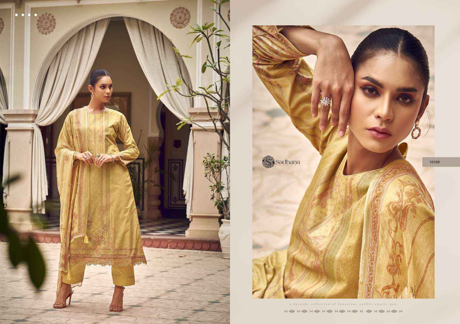 Sadhna Fashion Zaira Lawn Cotton Dress Material 8 pcs Catalogue