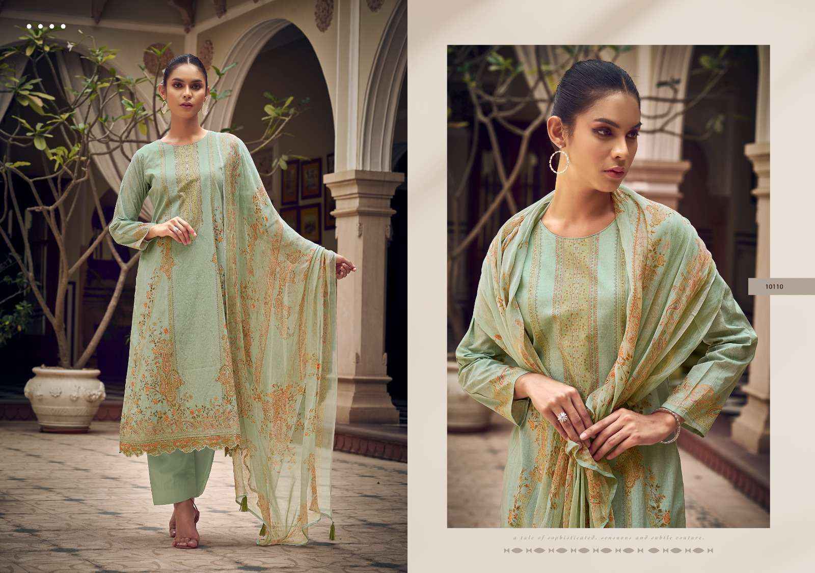 Sadhna Fashion Zaira Lawn Cotton Dress Material 8 pcs Catalogue