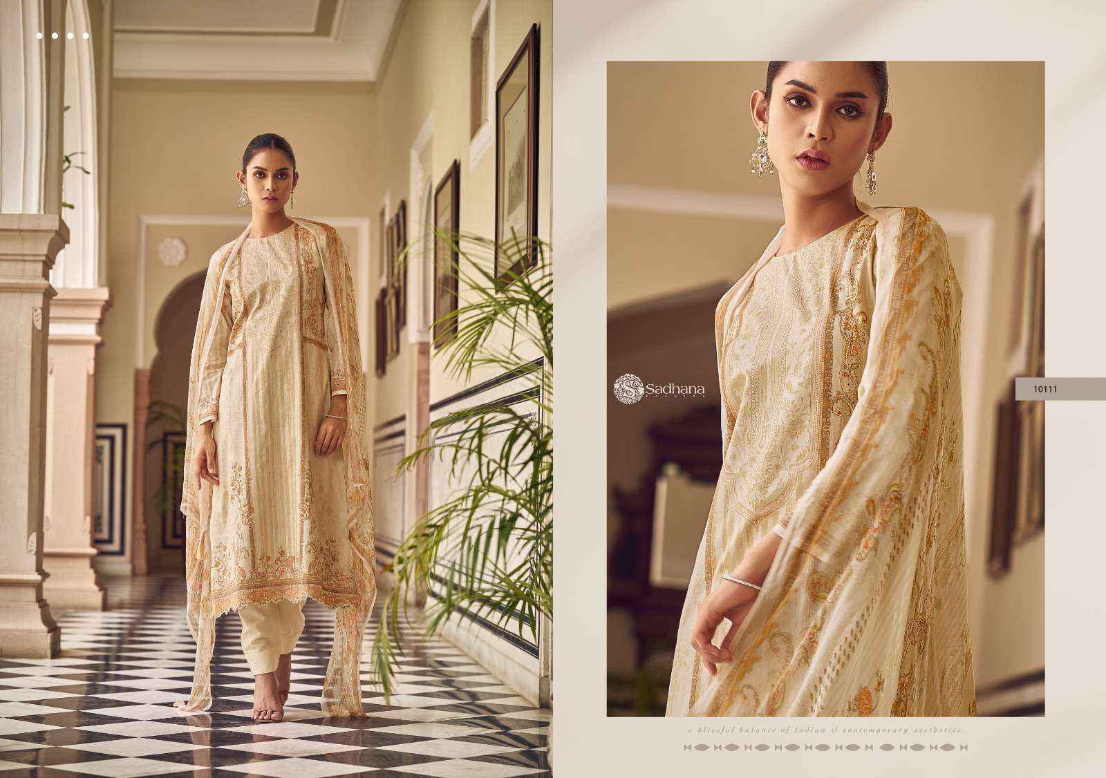 Sadhna Fashion Zaira Lawn Cotton Dress Material 8 pcs Catalogue