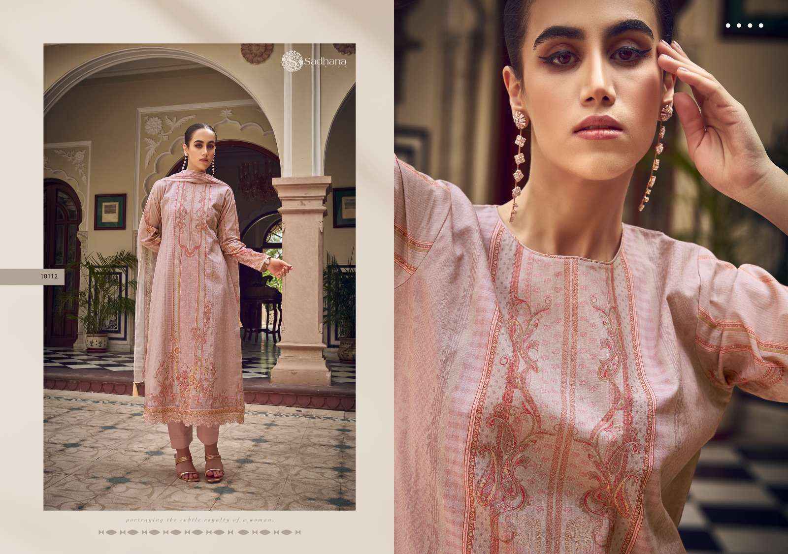 Sadhna Fashion Zaira Lawn Cotton Dress Material 8 pcs Catalogue