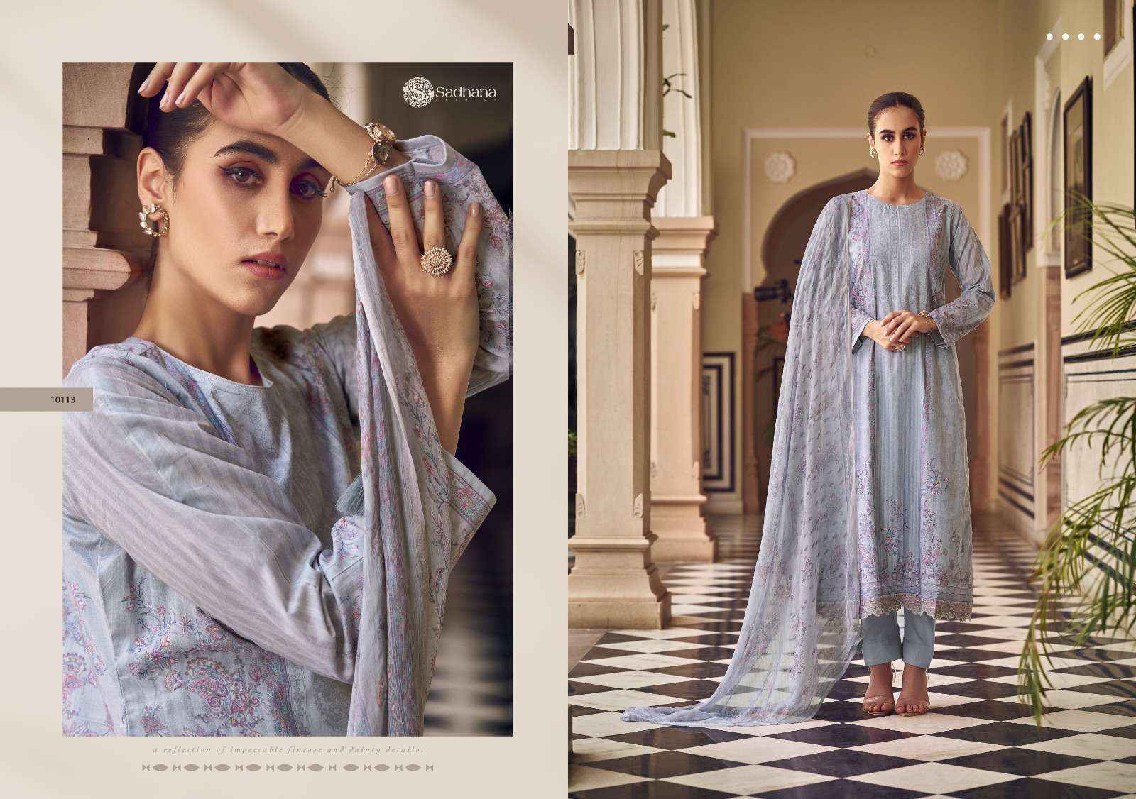 Sadhna Fashion Zaira Lawn Cotton Dress Material 8 pcs Catalogue