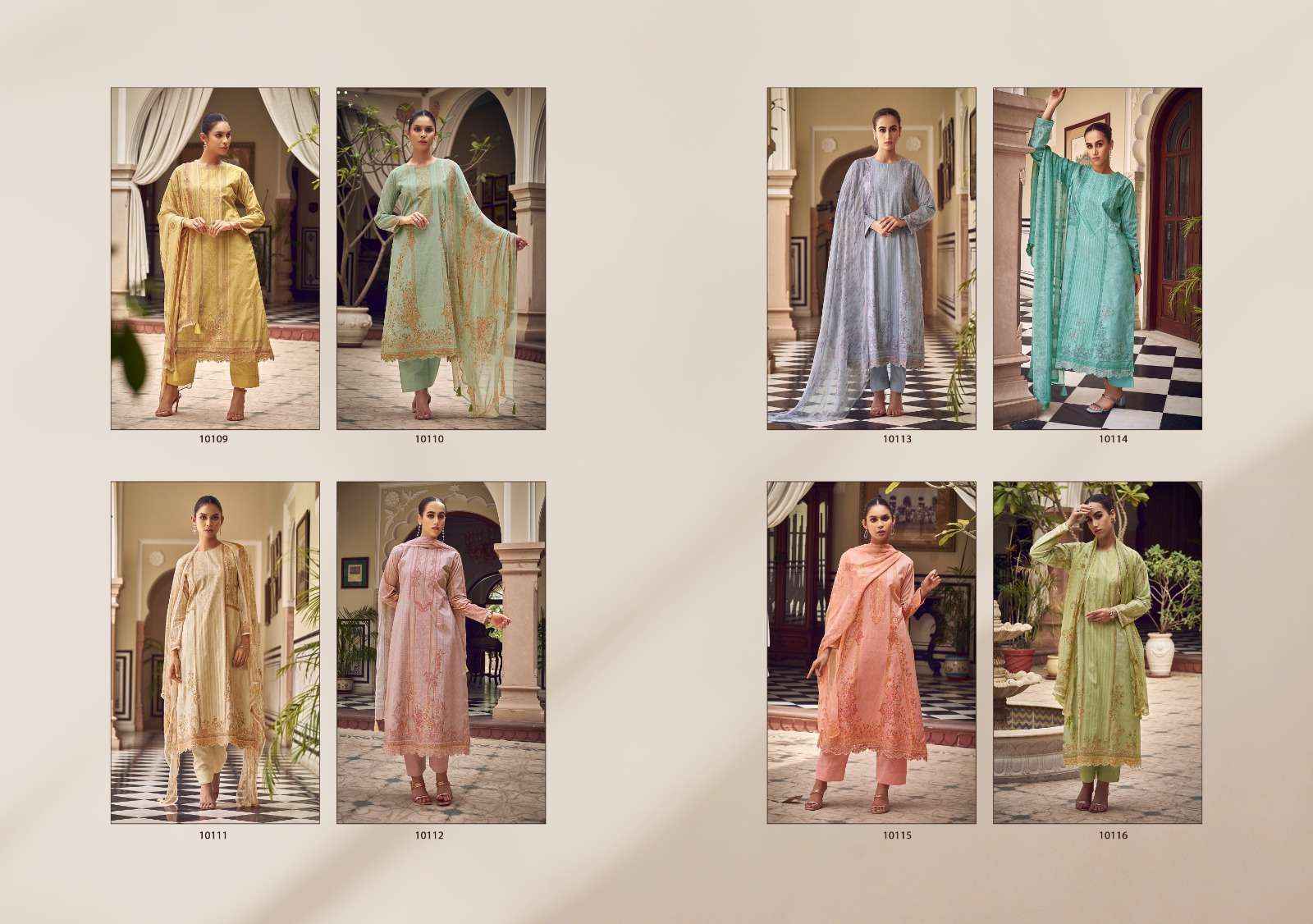Sadhna Fashion Zaira Lawn Cotton Dress Material 8 pcs Catalogue