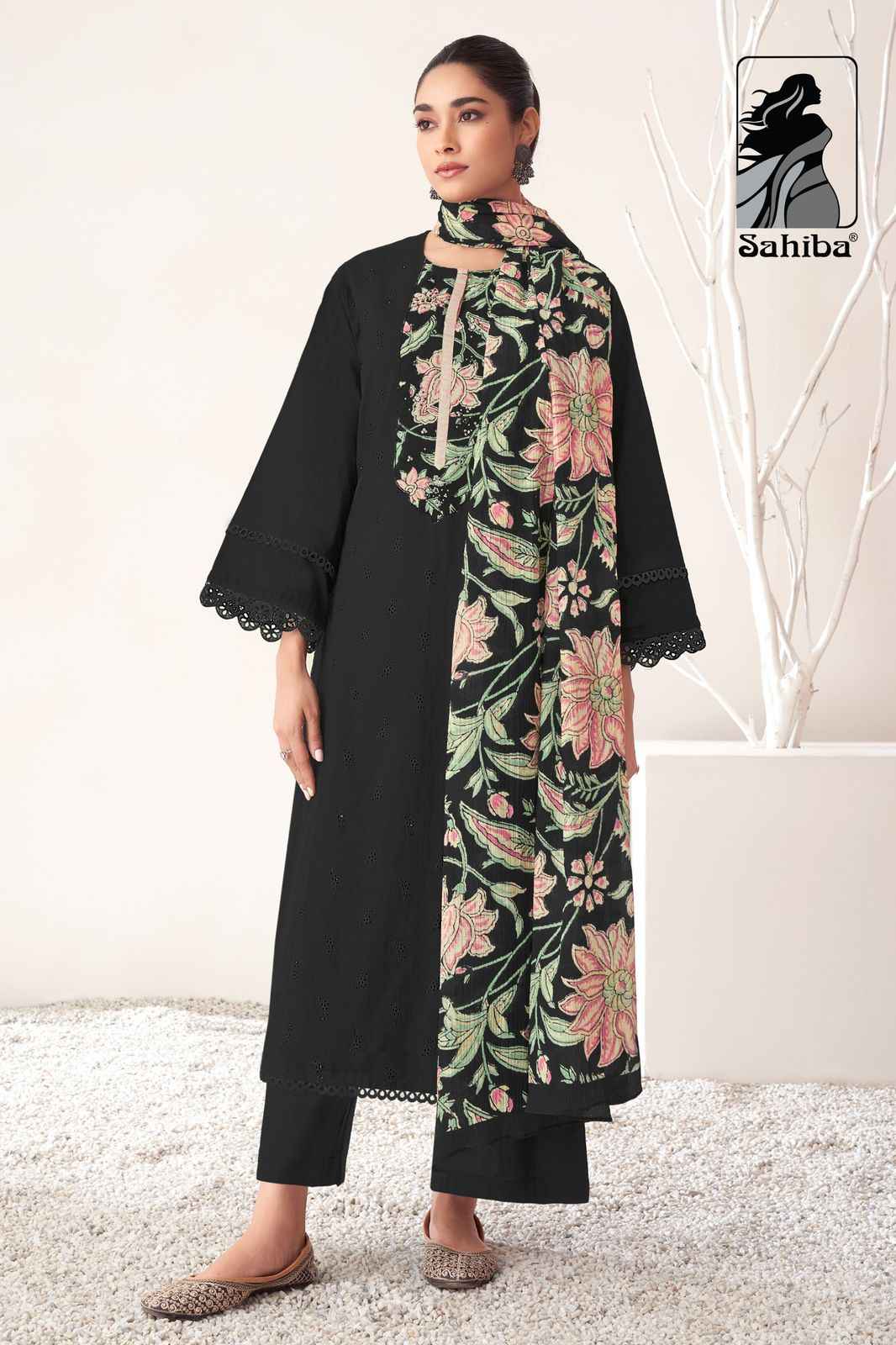 Sahiba Pratha Cotton Dress Material 3 pcs Catalogue