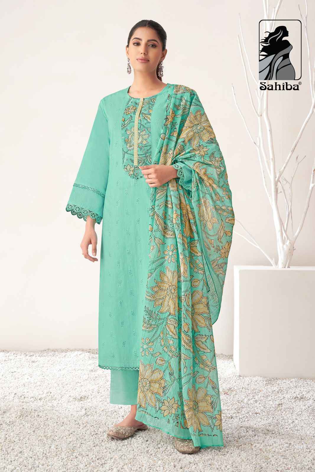 Sahiba Pratha Cotton Dress Material 3 pcs Catalogue