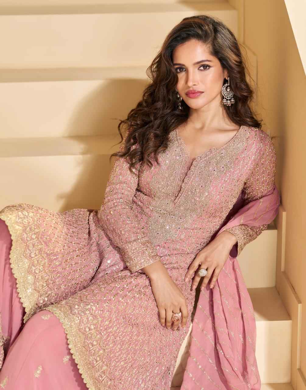 Sayuri Designer Anokhi Readymade Georgette Dress (3 pcs Catalogue)