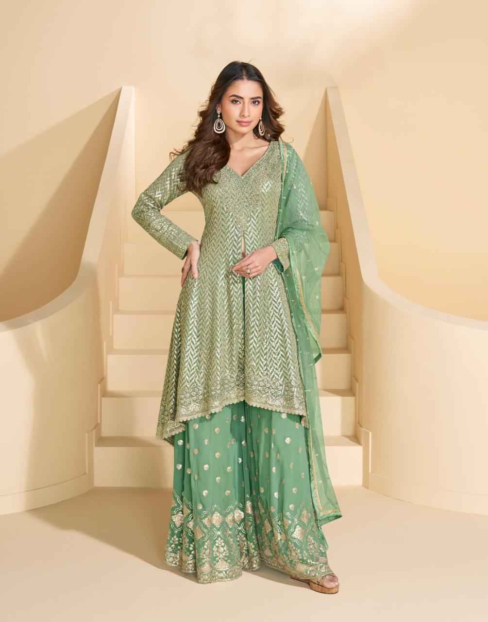 Sayuri Designer Anokhi Readymade Georgette Dress (3 pcs Catalogue)