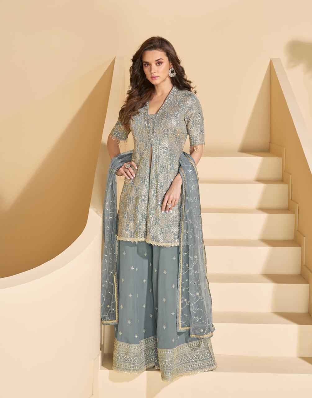 Sayuri Designer Anokhi Readymade Georgette Dress (3 pcs Catalogue)