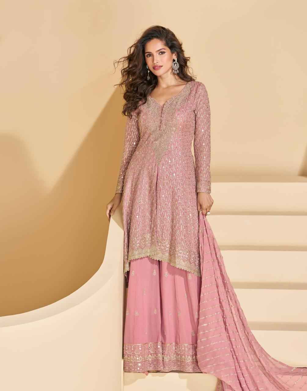 Sayuri Designer Anokhi Readymade Georgette Dress (3 pcs Catalogue)
