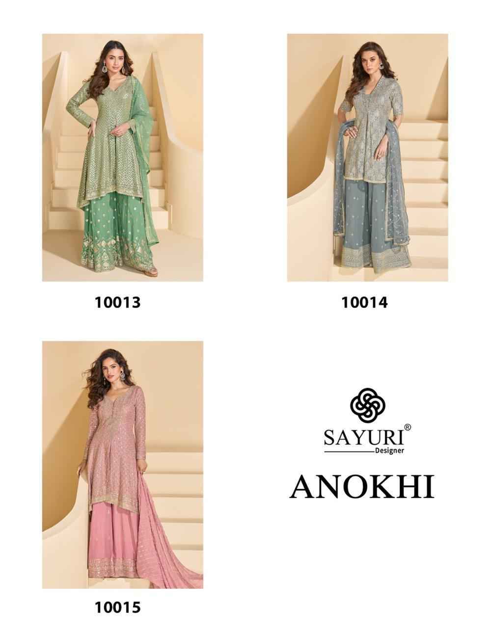 Sayuri Designer Anokhi Readymade Georgette Dress (3 pcs Catalogue)