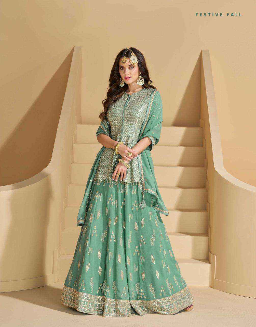 Sayuri Designer Madhubala Readymade Georgette Dress 3 pcs Catalogue