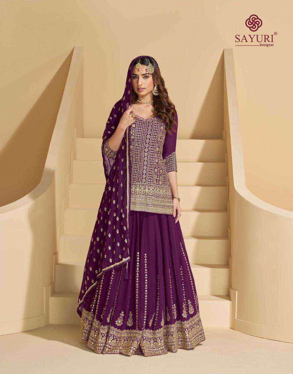 Sayuri Designer Madhubala Readymade Georgette Dress 3 pcs Catalogue