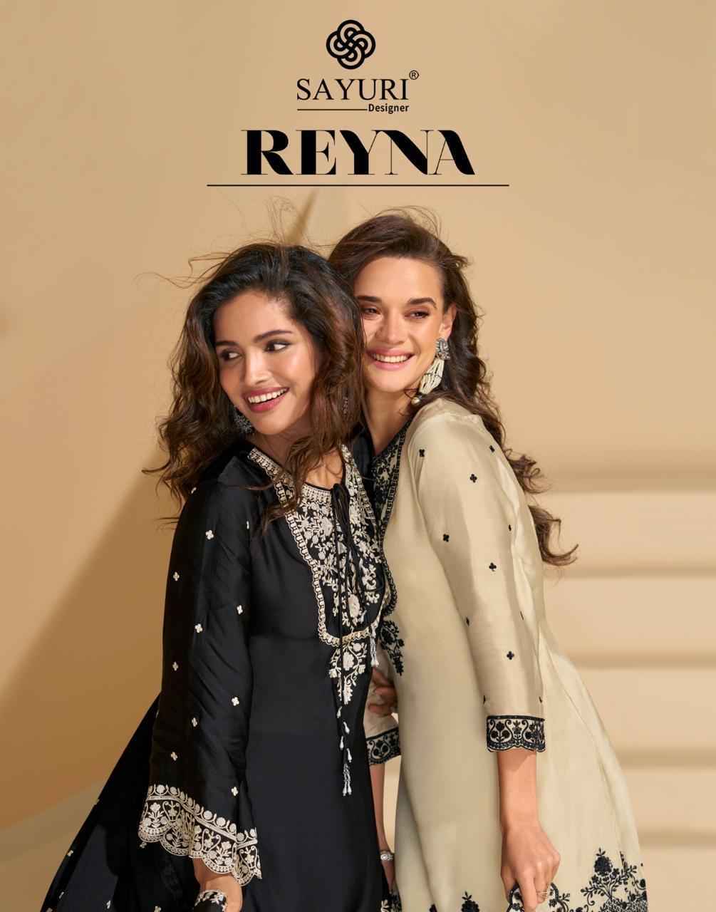 Sayuri Designer Reyna Readymade Chinon Silk Dress (2 pcs Catalogue)