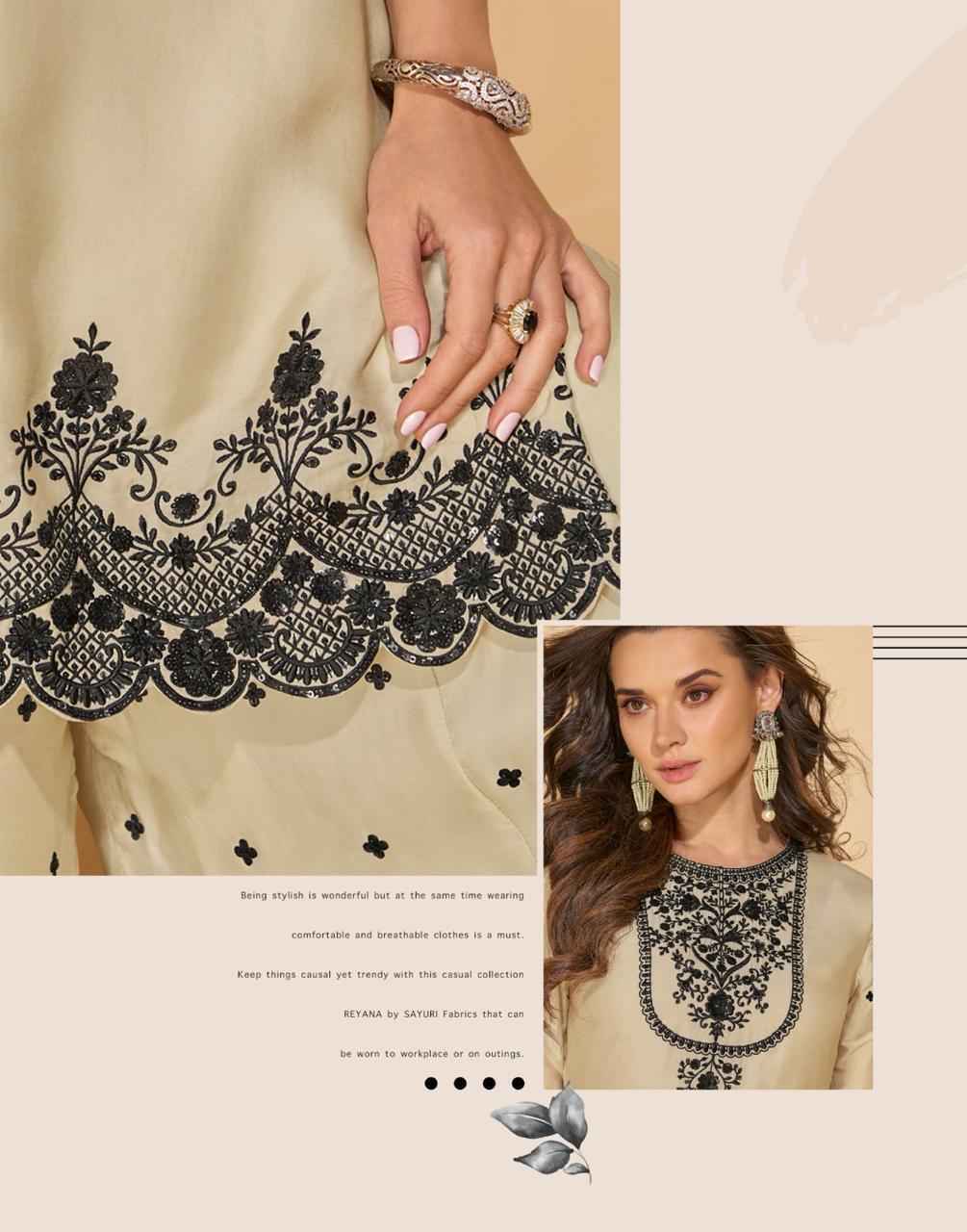 Sayuri Designer Reyna Readymade Chinon Silk Dress (2 pcs Catalogue)