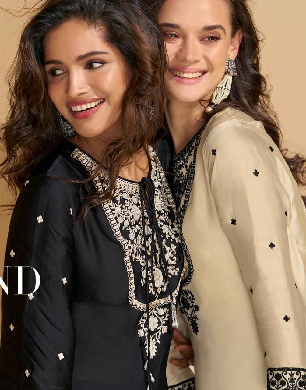 Sayuri Designer Reyna Readymade Chinon Silk Dress (2 pcs Catalogue)
