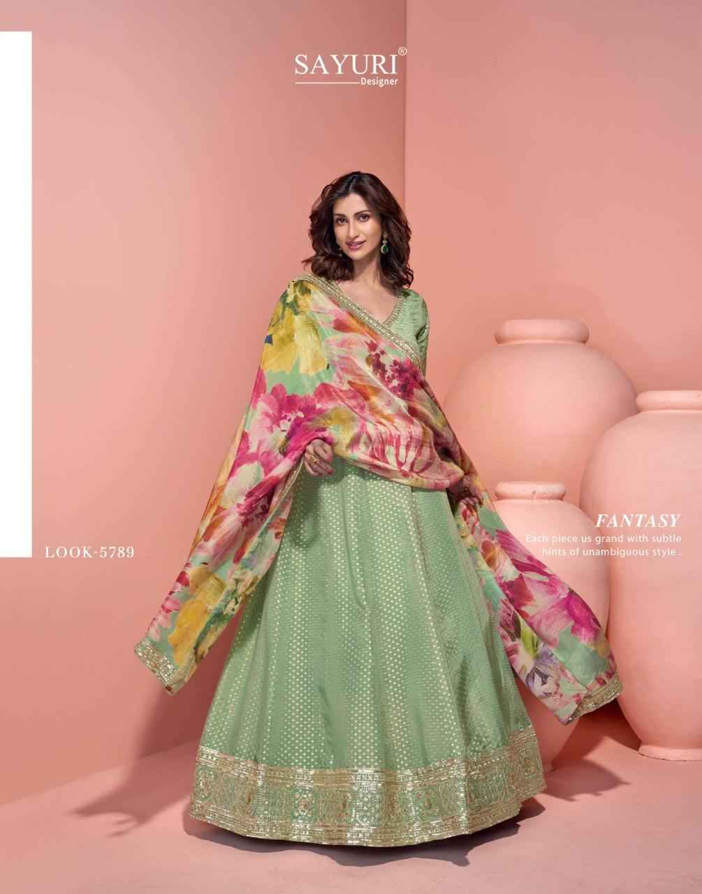 Sayuri Designer Sikha Readymade Viscouse Organza Silk Dress 3 pcs Catalogue