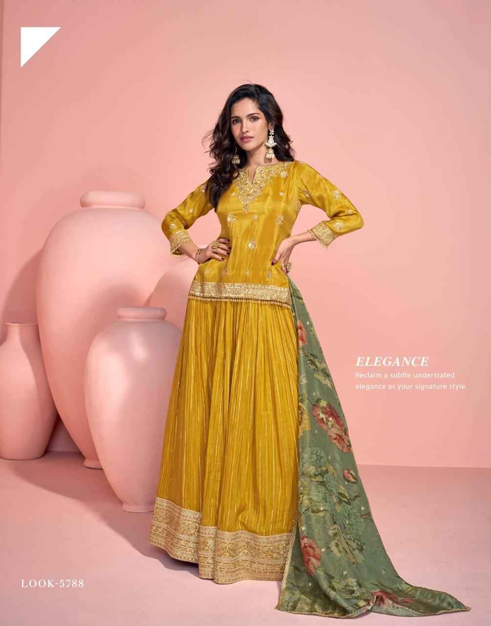 Sayuri Designer Sikha Readymade Viscouse Organza Silk Dress 3 pcs Catalogue