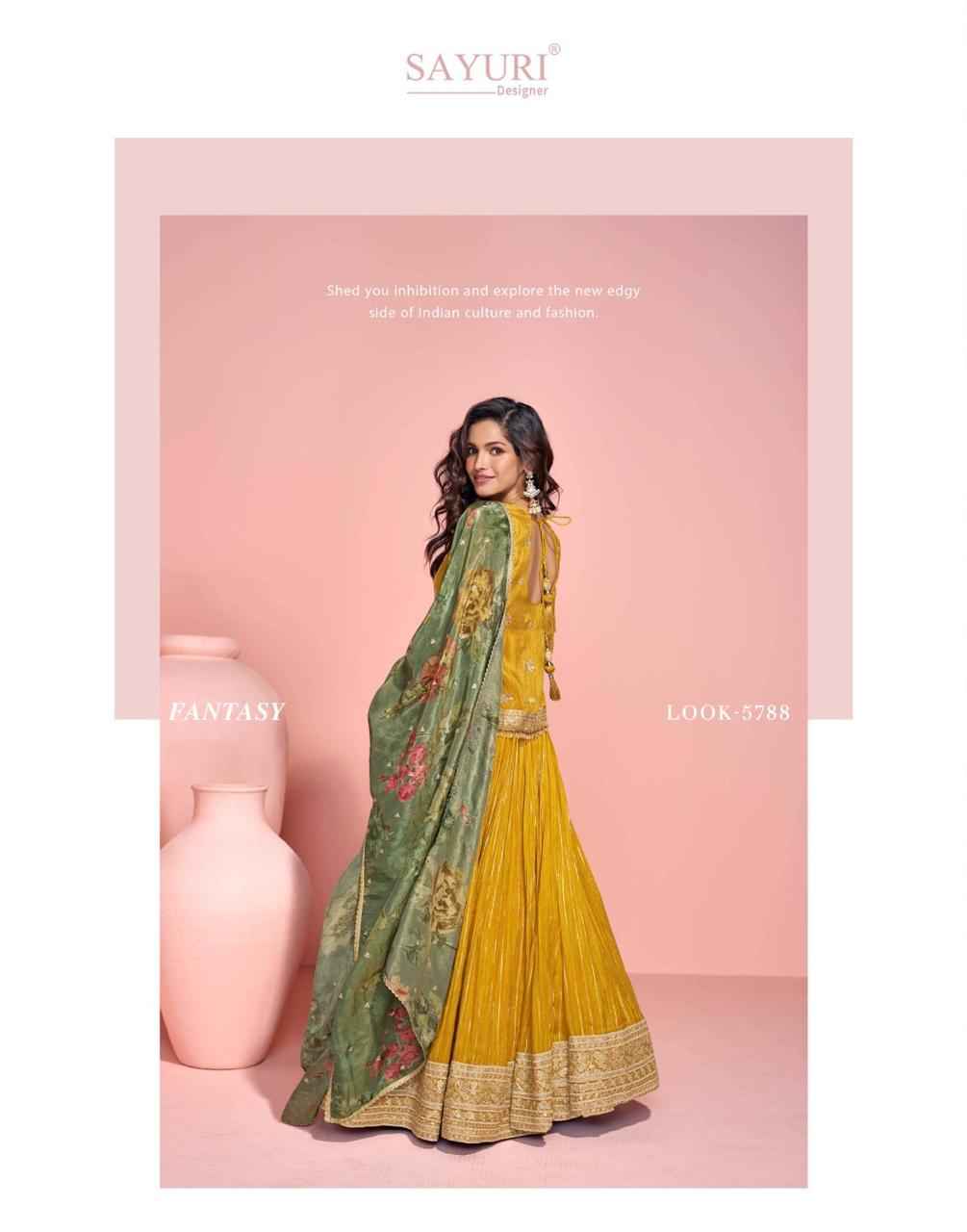 Sayuri Designer Sikha Readymade Viscouse Organza Silk Dress 3 pcs Catalogue