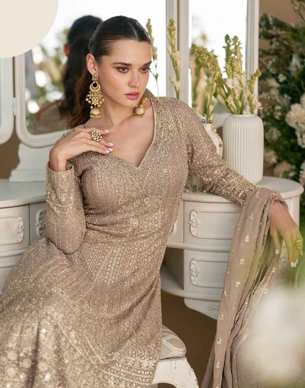 Sayuri Designer Virasat Readymade Georgette Dress 3 pcs Catalogue